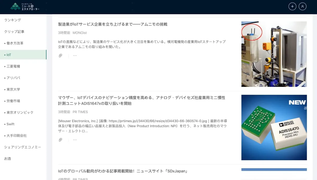 ニュースの自動収集と社内共有を効率化